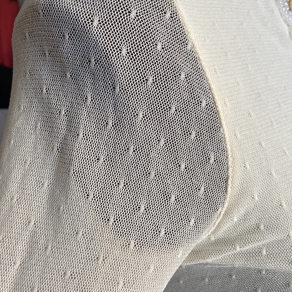 New Guess Long Sleeve Sheer Fit & Flare Dress - Picture 7 of 8